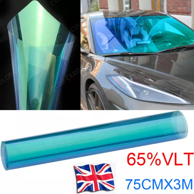 65%VLT 0.75*3M Chameleon Car Window Tint Car Protection Sticker Windshield Film