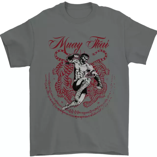 T-shirt da uomo Muay Thai Tiger Warrior MMA arti marziali 100% cotone