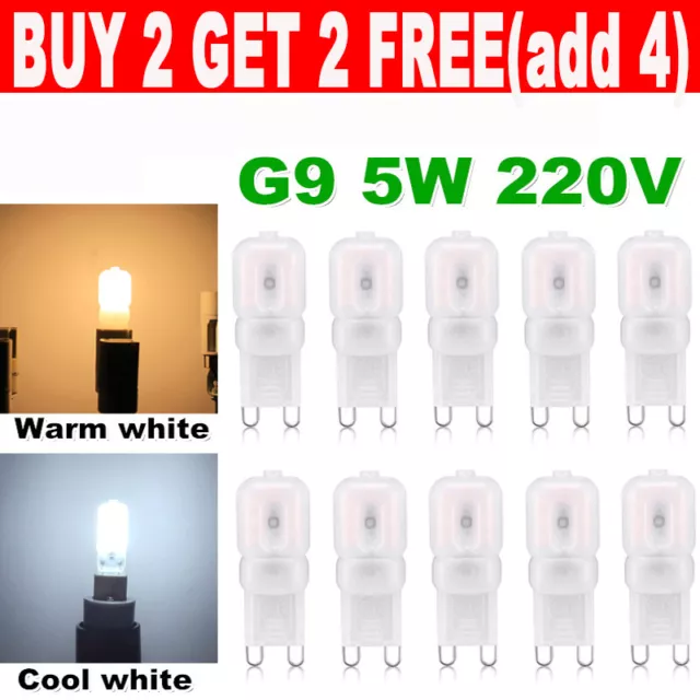 G9 LED 5W Capsule Light Bulb Dimmable True Replacement For Halogen Light Bulb UK