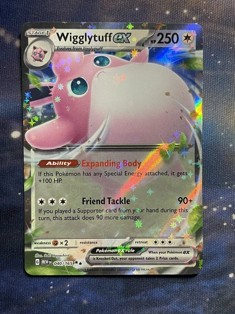 Pokémon TCG Wigglytuff ex Scarlet & Violet - 151 040/165 Holo Double Rare