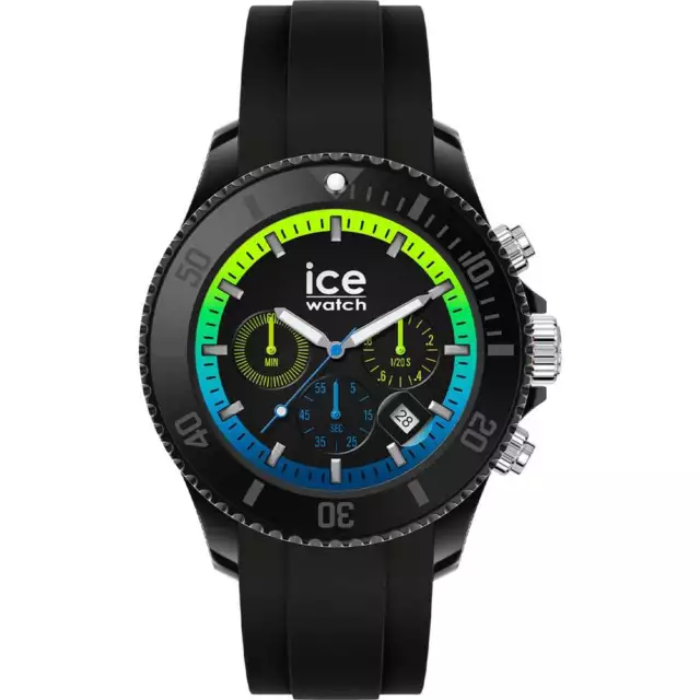 Montre Homme ICE WATCH CHRONO 020616 Silicone Noir Sub 100mt