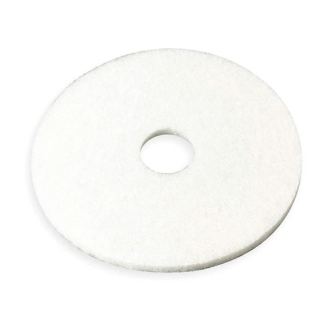 ABILITY ONE 7910-01-513-2688 Polishing Pad,17 In,White,PK5