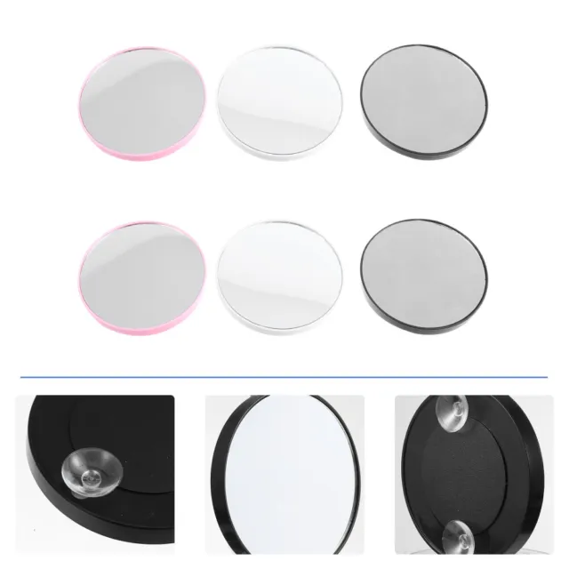 Espejo de bolsillo para hombres y mujeres, espejo portátil irrompible de  acero inoxidable (funda (blanco))
