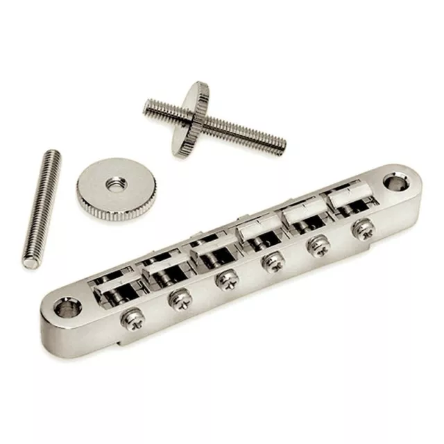 Chevalet Gotoh Classic ABR1 Narrow M4 Post style TuneOMatic Bridge Nickel GE104B