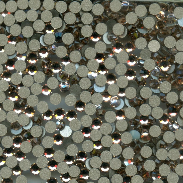 2028 SS12 VR *** 40 STRASS SWAROVSKI FOND PLAT 3,1mm VINTAGE ROSE F