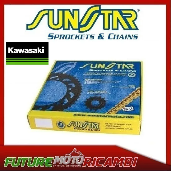 Kit Catena Corona Pignone Sunstar Kawasaki Kx 250 1984