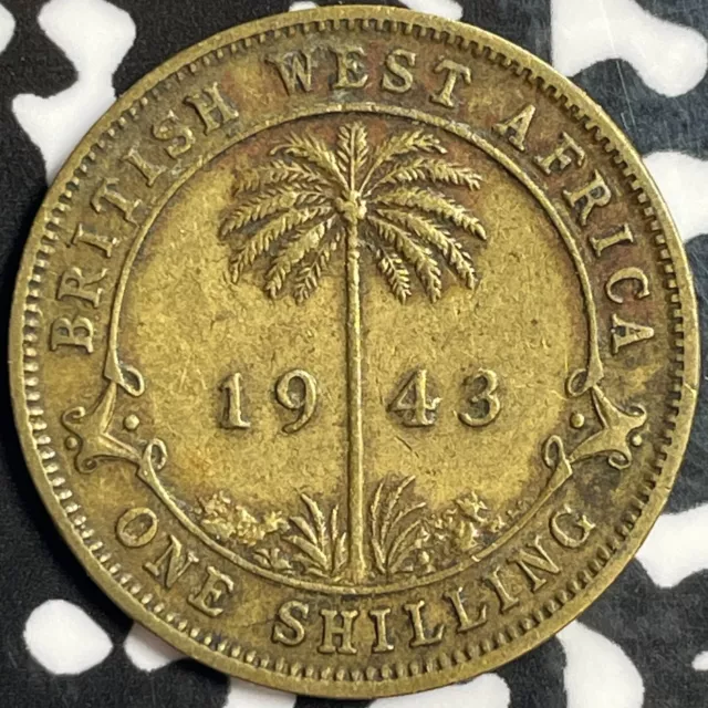 1943 British West Africa 1 Shilling Lot#M9951