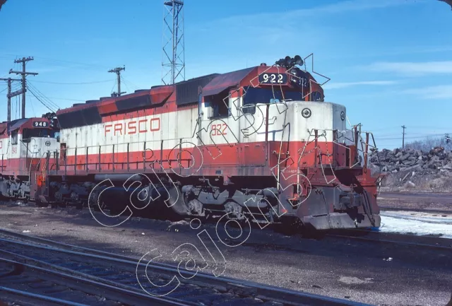 Original Slide- SLSF Frisco SD45 #922 At Springfield, MO. 2/78