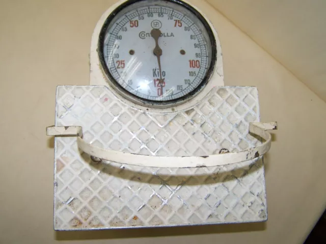 Beautiful Old Bathroom Scale Controlla To 275.6lbs, Physician Scale Antique