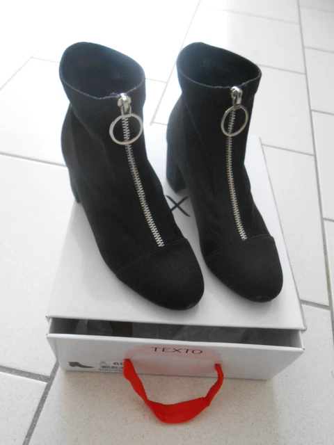 Bottines noires TEXTO en 36