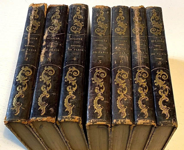 HISTOIRE De PARIS,1862,Par Dulaure,Illustrated