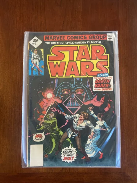 Marvel Comics STAR WARS #4 (Series 1) Rare 35 Cent Variant 1977