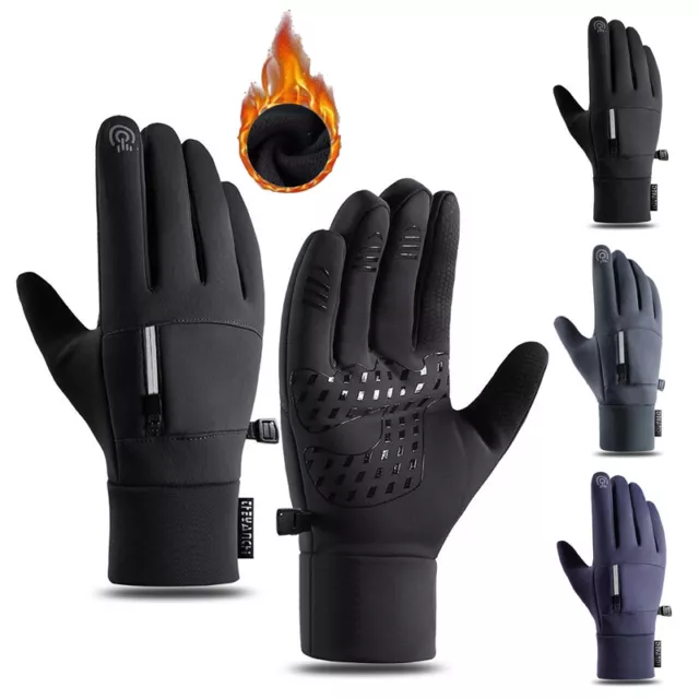 Thermal Winter Gloves Men Women Touch Screen Cold Weather Warm Casual Mittens