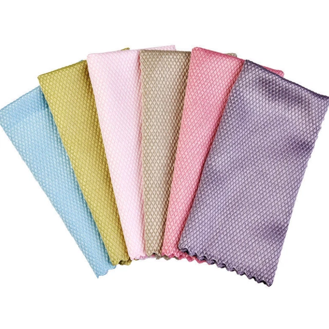 10 pcs Nanoscale Streak-Free Miracle Cleaning Cloths Reusable Kitchen Rag 8