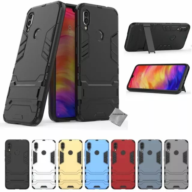 Housse etui coque rigide anti choc pour Xiaomi Redmi Note 7 + film ecran