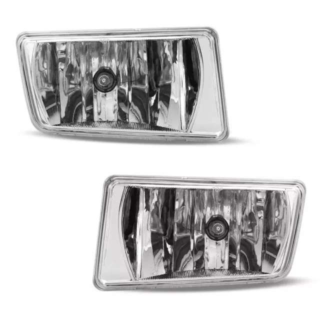 For Chevy Silverado 2007-2015 Clear Lens Pair Bumper Fog Lights Replacement Lamp 2