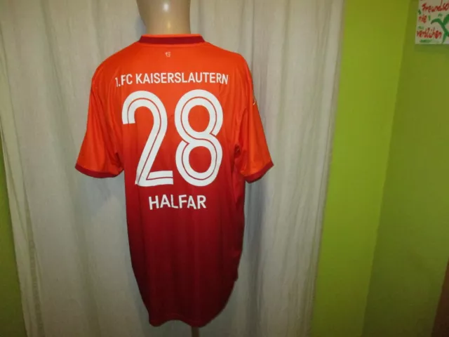 1.FC Kaiserslautern uhlsport Trikot 2014/15 + Nr.28 Halfar + Signiert Gr.XXL Neu