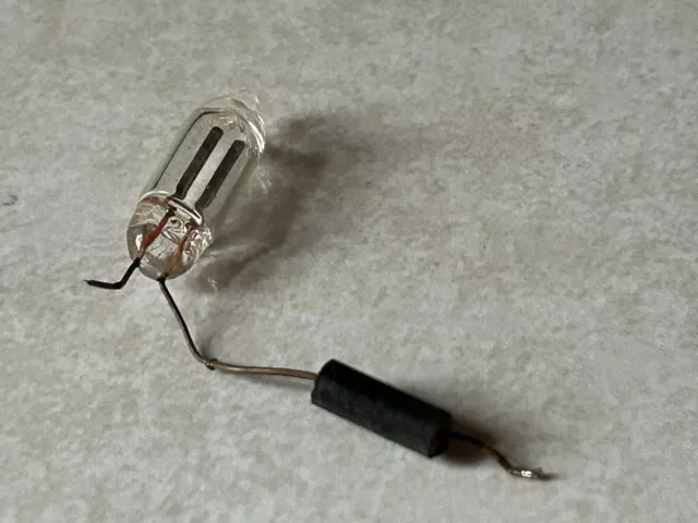 Neon Bulb 120 vac Series Resistor Included All Tested Six For $2.49 3