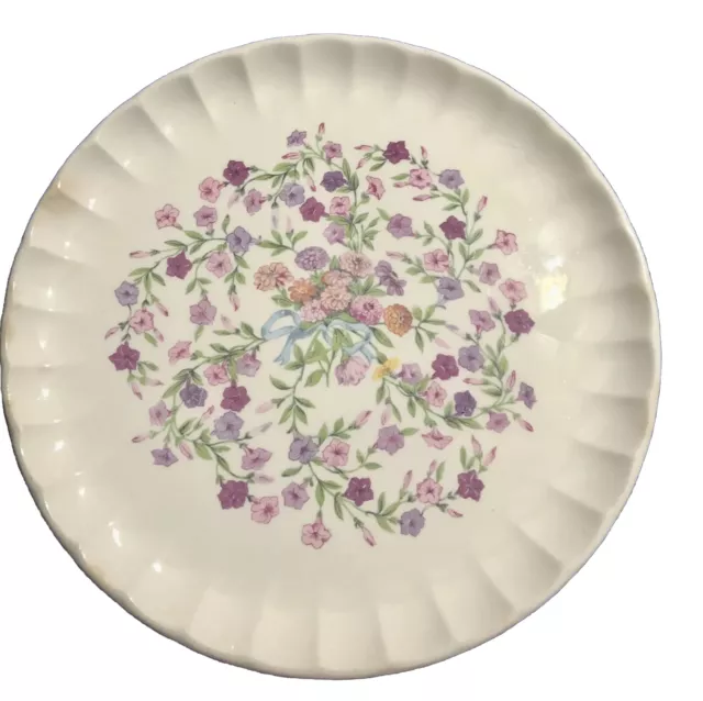 VINTAGE SIGNED WS GEORGE BOLERO Chintz Porcelain 1960s 10" China Dinner Plate