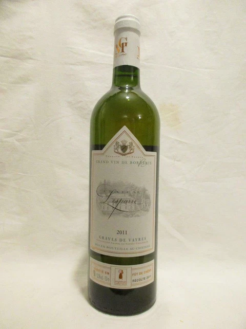 graves de vayres château lesparre blanc 2011 - bordeaux france