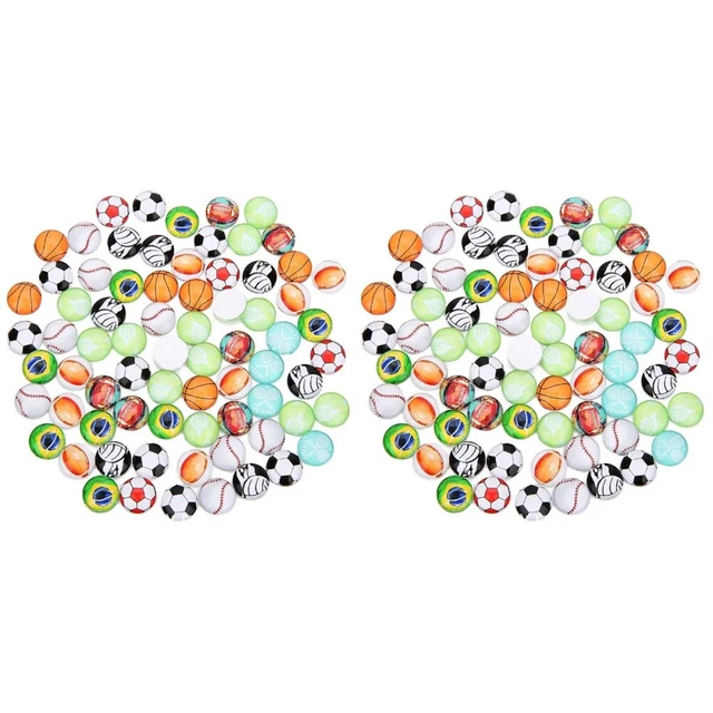 2x Runde Mosaik Fliesen Glas Patch Imitiert EdelSchmuck-Cabochons-Fliesen Paste