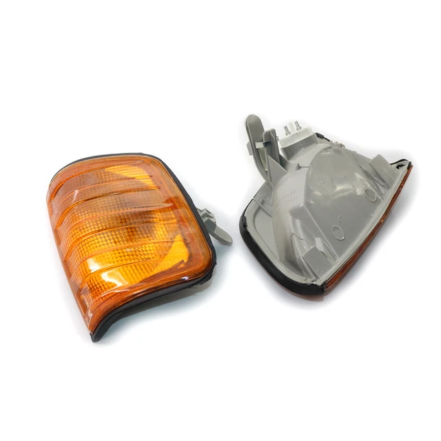 2PC Car Corner Turn Signal Light Pair For Mercedes Benz W124 E Class 86-95 Amber