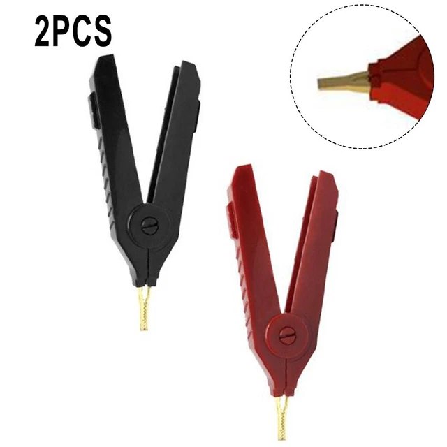 Alligator Pinces Lcr Test 2pcs Haute Qualité Métal Contact Pièce de Rechange