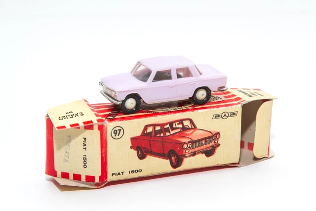 Ancienne Norev Fiat 1500 1962 Verte/Grise - 1/43 Réf 45A 3120 LV 13 - Occasion