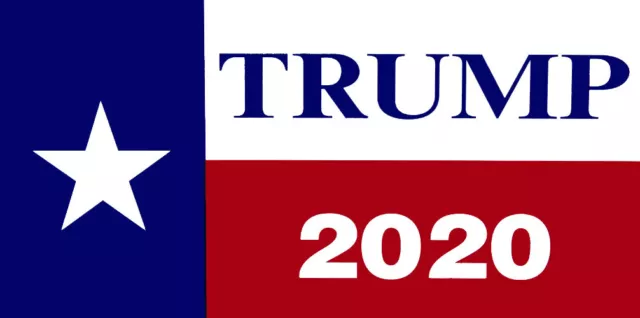 Wholesale Lot of 6 Texas State Flag Trump 2020 Decal Bumper Sticker