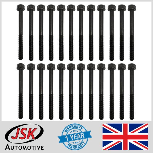 26pc Cylindre Tête Boulons Set Pour Cummins 5.9L 6.7L 4.5L 24V Isb Qsb Jcb Étui