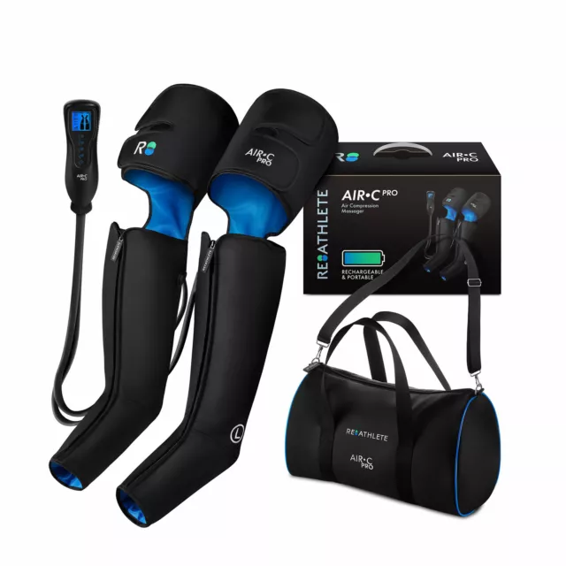 Reathlete AIR-C Pro Portable Air Compression Leg Massager w/ Remote (Open Box)