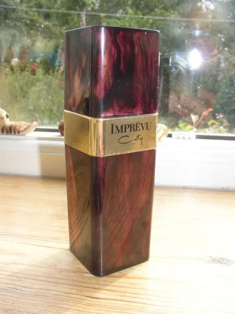 Vtg Imprevu Coty Parfum de toilette Tortoiseshell effect Atomiser Spray Pdt 56g