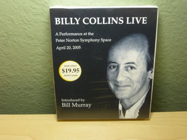 Billy Collins Live A Performance at the Peter Norton Symphony Bill Murray New CD