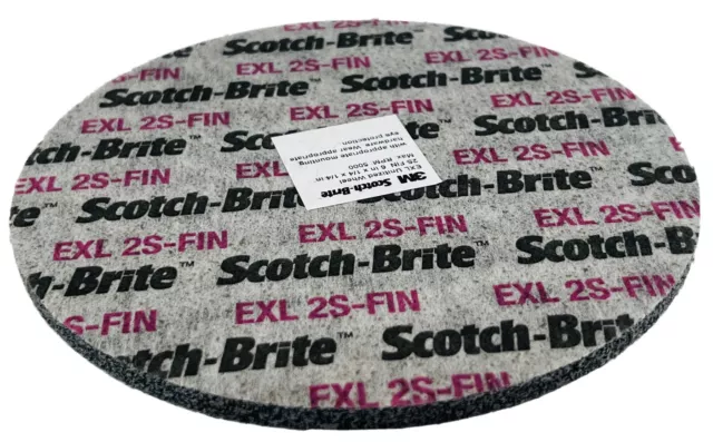 1 Each 3M Scotch-Brite 6" x 1/4" x 1/4" 2S Fine EXL Unitized Wheel XL-UW 15833