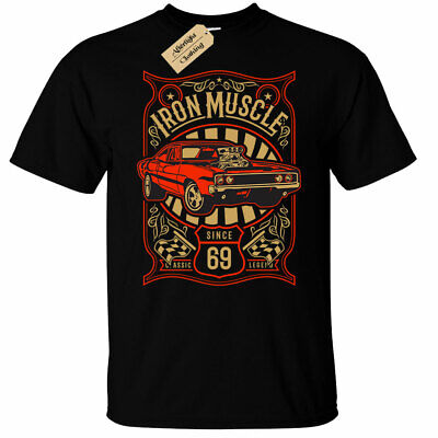 Men's American Iron Muscle Car T-Shirt | S to Plus Size |
