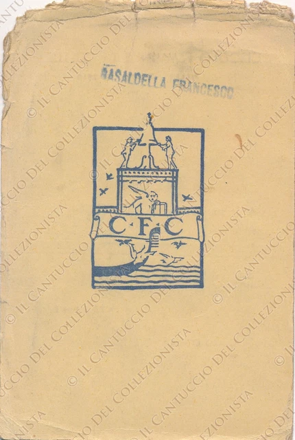 1950 Circolo Femminile di Cultura Ca’ Pisano CFC Venezia tessera