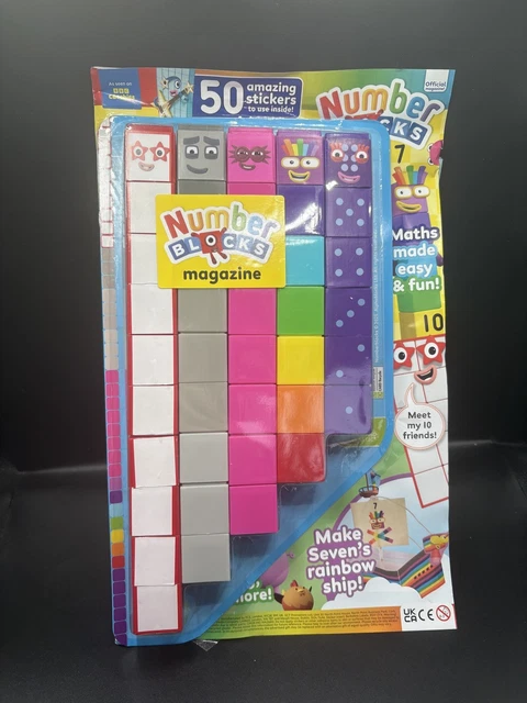 NUMBERBLOCKS 6-10 NUMBER Block Cubes & Magazine, 50 Stickers, Crafts ...