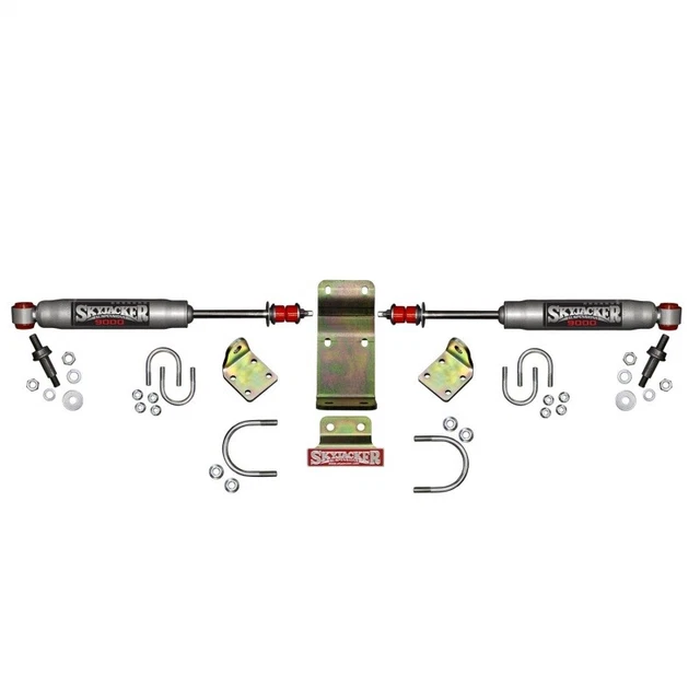 Skyjacker 2018 for Jeep Wrangler JL - Silver Dual Steering Damper Kit
