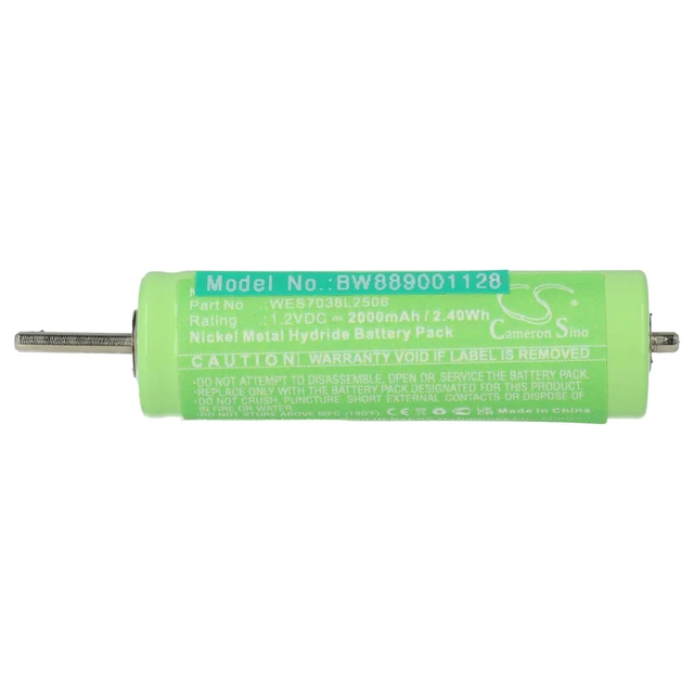 Batteries Rechargeables Pour Rasoir Panasonic - 2x 2000mAh 1,2V - Compatible Plusieurs Modèles