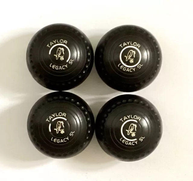 Thomas Taylor Legacy SL Black Lawn Bowls Size 4 Good Condition