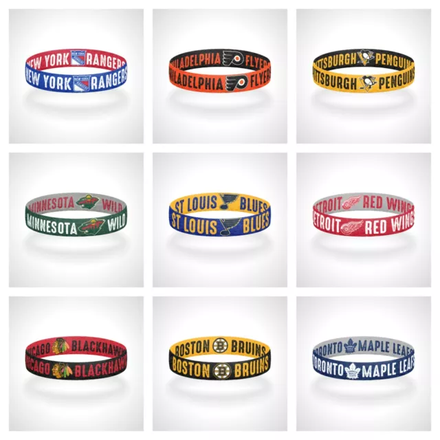 Reversible NHL Teams Bracelet Elastic Stretch Bracelet NHL Wristband