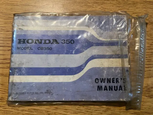 Original 1972 Honda CB350 K5 Owner's Manual Model Japan Motorcycle Vtg