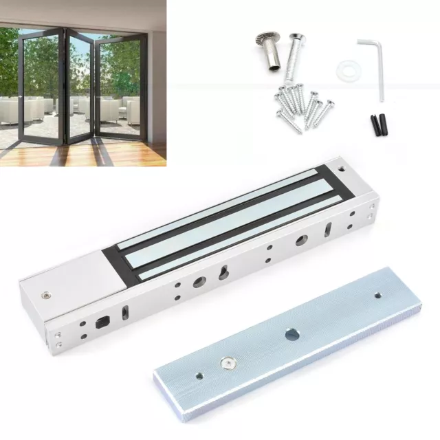 Aluminum Alloy Electronic Magnetic Lock Armature Plate Installation Kit DC 12V