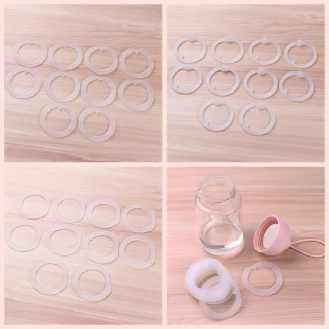 10 Silicone O Ring Gasket Sealing Pad for Baby Water Vacuum Bottle Cover Cup Lid