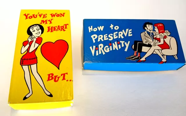 1969 & 70 Franco American  Novelty . Funny . Risque Gag Gift . Lot of TWO