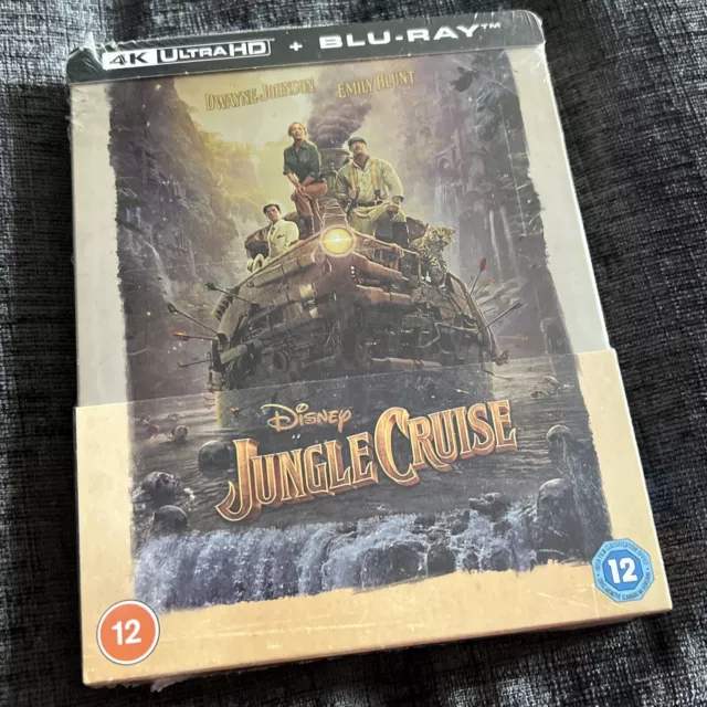 Disney's Jungle Cruise SteelBook 4K UHD Blu-ray UK Zavvi Exclusive. New & Sealed