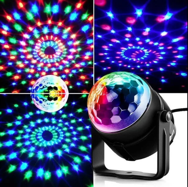 LED Discokugel Lichteffekt RGB Bühnenbeleuchtung Bühnenlicht DJ Party Lampe Xmas