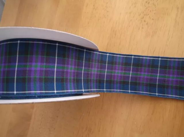 Pride of Scotland Modern Tartan Ribbon TOP QUALITY 4 widths various lengths