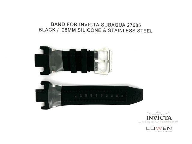 Authentic Invicta Subaqua 27685 Black Silicone 28mm Watch Band