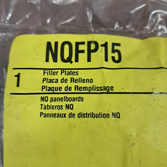 Pack of 8x - Square D By Schneider Electric Panelboard Filter Plates NQFP15
